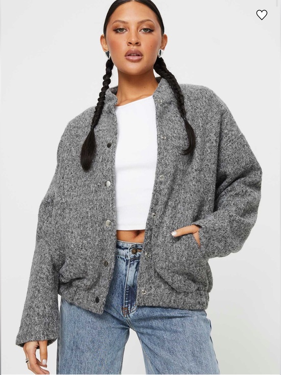 Princess Polly Jackets & Blazers - Princess Polly Stillar Bomber Jacket Grey